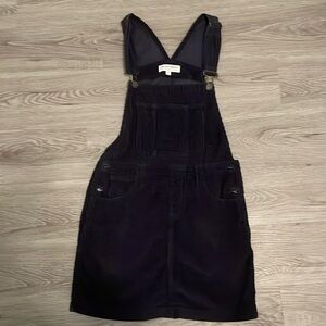 American apparel size small overall navy blue dress with pockets